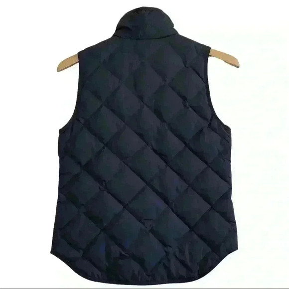 ๐ 6/$60, JCrew Down, Quilted Vest, Navy Blue, Size XXSmall - Picture 2 of 6